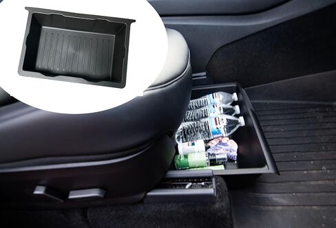 منظم صندوق تخزين تحت المقعد لطراز تيسلا Y، صندوق تخزين مخفي للمقعد الأمامي للسيارة، صندوق مناسب لطراز تيسلا Y 2020-2023 in Kuwait