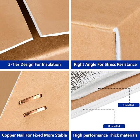 صندوق شحن مزدوج معزول مع بطانة من رقائق الألومنيوم - صندوق شحن بارد للأطعمة المجمدة - صندوق تبريد معزول للشحن والبريد (حجم صغير 9.8 بوصة × 5.8 بوصة × 7.8 بوصة - عبوتان) in Kuwait