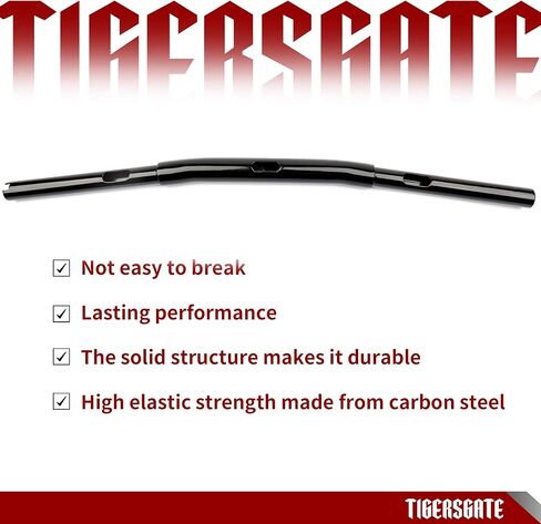 TIGERSGATE 1.25 بوصة قضبان السحب للدراجات النارية لـ 2018-Up Harley Softail 2013-2017 Street Bob FXDB 2008-2017 Fat Bob FXDF، أسود in Kuwait