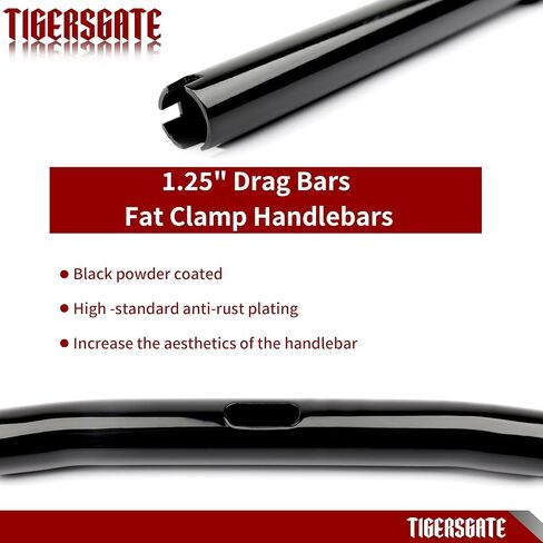 TIGERSGATE 1.25 بوصة قضبان السحب للدراجات النارية لـ 2018-Up Harley Softail 2013-2017 Street Bob FXDB 2008-2017 Fat Bob FXDF، أسود in Kuwait
