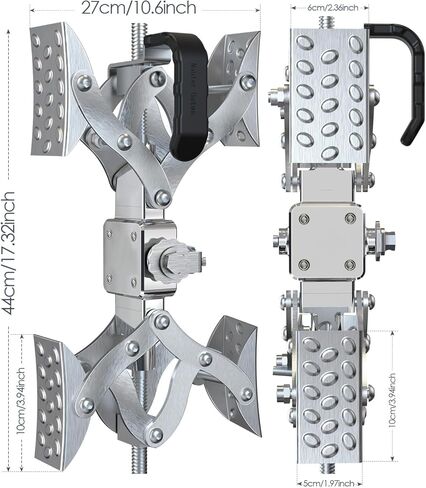 2024 مثبت عجلة الساندة فائق السرعة على شكل حرف X 【السماح بضبط المثقاب】مثبت عجلة العربة المثبت على شكل حرف X مقص شوكة لمقطورات السفر وملحقات RV- مجموعتان in Kuwait
