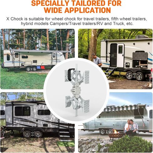 2024 مثبت عجلة الساندة فائق السرعة على شكل حرف X 【السماح بضبط المثقاب】مثبت عجلة العربة المثبت على شكل حرف X مقص شوكة لمقطورات السفر وملحقات RV- مجموعتان in Kuwait