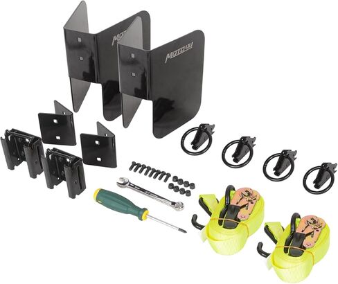 MOTO4U دراجة نارية E المسار عجلة الساندة جدار جبل، E المسار دراجة نارية عجلة الساندة لE المسار X المسار مع 4 الصلب الثقيلة E-Track O حلقات و2 الأشرطة السقاطة، وتناسب الإطارات تصل إلى 6 "واسعة in Kuwait