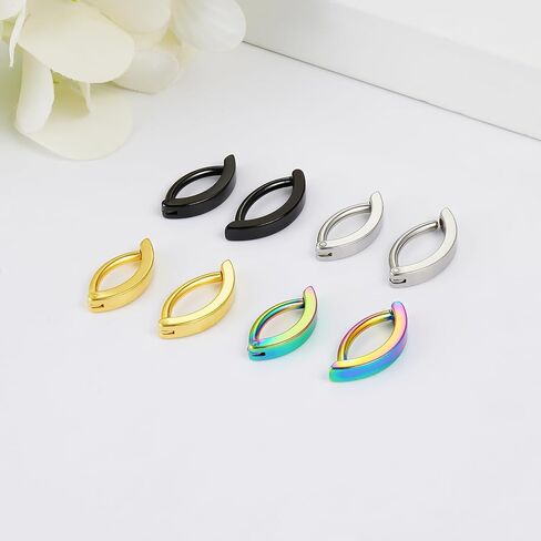 14G Clicker Belly Button Ring 10MM/12MM Surgical Stainless Steel Hinged Belly Button Rings Belly Barbell Piercing Navel Barbell Body Jewelry in Saudi Arabia