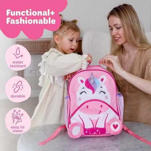 Move2Play, Unicorn Kids Backpack | Kids Size | Back to School | Elementary School, Kindergarten Book Bag | Designed for Boys & Girls Ages 4+ Year Olds in Kuwait