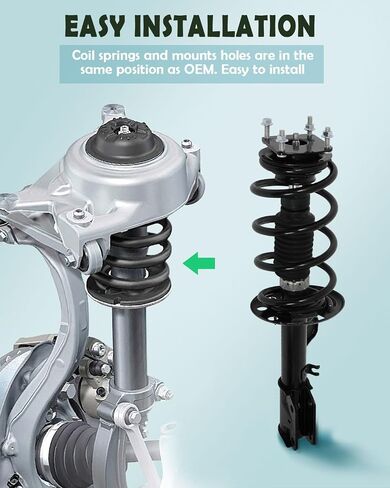 SCITOO Front Shock Absorber Assembly Fit for 2011-2012 for Ford for Explorer, Complete Shock and Strut Assembly Kit Fit for 172620 172621 2PCS in Saudi Arabia