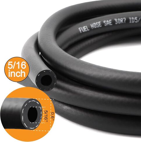 1/4 inch,25Ft Fuel Line Hose Push Lock NBR Rubber SAE 30R7 300PSI,10 pcs 6-12 Clamps,used in fuel system,PCV system,steam emission,oil cooling in Saudi Arabia