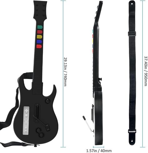 DOYO Guitar Hero، Guitar Hero Wii لألعاب Wii Guitar Hero وRock Band (باستثناء Rock Band 1) اللون أبيض in Kuwait