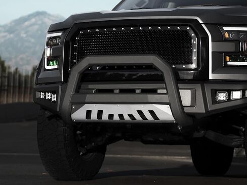 ARMORDILLO USA 7174269 AR Series Bull Bar - أسود غير لامع مع لوح انزلاقي من الألومنيوم يناسب 2006-2012 Honda Ridgeline in Saudi Arabia