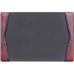Dacasso Pad with Side Rails Luxury Leather Blotter for Writing-Executive Desk Surface Protector, 25.5" x 17.25", Mocha