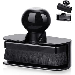 Tire Shine Applicator Brush - Extra Large Automotive Tire Dressing Applicator Brush with Storage Stand for Tire Detailing & Car Wash Kit, Black, 3.6 Inch Length (Black)