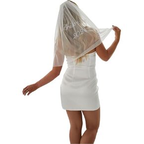 Elegant Bride To Be 2024 Tulle Veil | Perfect for Bach Parties & Instagram-Worthy Photo Moments | Beautiful & Romantic Dreamlike Long Flowing Veil to Dance the Night Away at Your Wedding