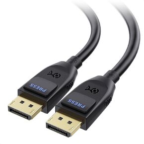 Cable Matters [VESA Certified] 54Gbps DisplayPort 2.1 Cable 3m/9.8ft, DP54 Cable with, 8K 165Hz, 4K 500Hz in Black with FreeSync, G-SYNC and HDR for Gaming Monitor, PC, RTX 4080/4090, RX 7900