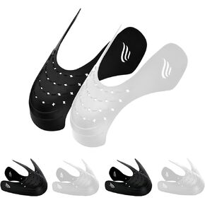 4 Pair Sneaker Creases Protector, Shoe Guards to Hold the Shape of the Shoe, Sneaker Protector for Men's Size 7-12/ Women's Size 5-8