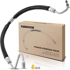 A-Premium Power Steering Hose Pressure Line Hose Assembly Compatible with Buick Park Avenue 2001-2005 V6 3.8L Pump To Gear