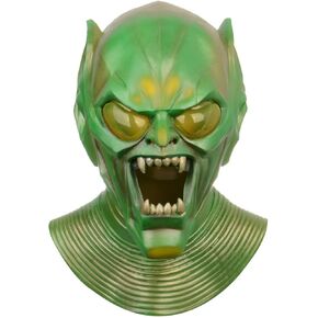 Goblin Costume,Latex Green Mask for Cosplay Party Birthday Halloween Christmas Kids Adult