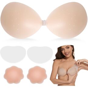 2024AirHole Sticky Bra Breathable Cool Adhesive Silicone Strapless Bra