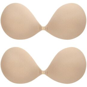 Sticky Bra - 2 Pairs Strapless Bra Push Up, Self-Adhesive and Reusable, Suitable for Backless Dresses