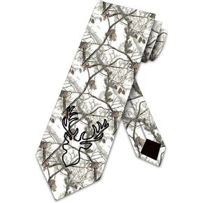 Camo Ties Mens Deer Hunting Winter Camouflage Necktie