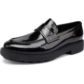 Patent Leather Loafer Slip-on, Formal Dress Shoes Classical Penny Loafers for Men