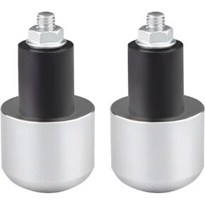 22mm Motorcycle Handlebar Hand Grip End Cap, End Slider Cap Plug Aftermarket Parts Universal.2Pcs Chrome.