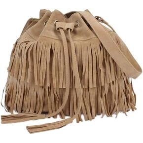 Fringe Hobo Purse Bags for Women Messenger Bags Tote Bag Tassel Shoulder Handbags Crossbody Bag Bucket Bag
