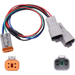 HiSport Switched Circuit Adapter Harness Compatible with Harley Motorcycle Touring and Trike Models 1994-later