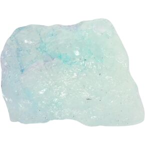 REAL-GEMS النادرة الطبيعية الزبرجد الشفاء كريستال 12.50 قيراط معتمد الخام روك ازرق مائي ، أكوا سكاي اكوا مارين عينة غير مقطوعة DT-749، الحجر، لون أكوامارين معزز, حجر, لون أكوامارين معزز