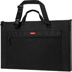Nicpro Light Weight Art Portfolio Bag, 20 x 26 Inches Waterproof Nylon Art Portfolio Case with Shoulder & Handle Carry, for Artwork, Poster, Sketch Drawing, Canvas, Photography, Solar Panel Storage