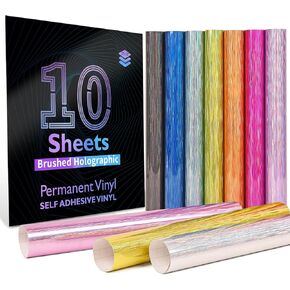 Lya Vinyl 65 Pack Permanent Vinyl, Self Adhesive Vinyl Sheets for Cutting Machine, Permanent Outdoor Vinyl for Party Decoration, Sticker, DIY Mug, Car Decal