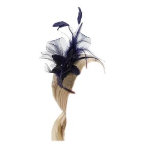 Floral Feather Headwear Organza Clip Fascinators Bride Bridesmaid Headwear Wedding Halloween Party Headband for Women