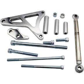 1 Set SHLPDFM SBF Polished Aluminum Alternator Bracket Kit Compatible with SBF Small Block Ford 289 302 347 5.0L