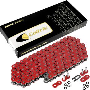 Caltric O-Ring Drive Chain Compatible with Yamaha Raptor 660 Yfm660R Yfm-660R 2001-2005 Red