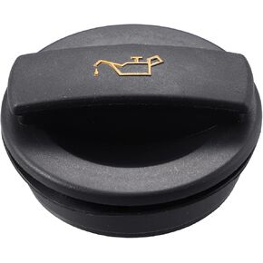 X AUTOHAUX Engine Fuel Tank Cap Gas Oil Filler Plug Cover Replace 06C103485P 03C103485A for Volkswagen Golf 2010-2012 for Audi A4 A5 A6 Black