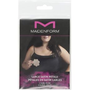 Maidenform Women's Plus Size Satin No Show Petals, Nude