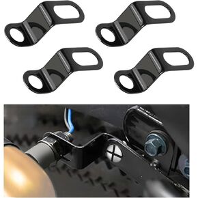 4 Pack Motorcycle Turn Signals Mount Indicator Relocation Bracket Rear Motorcycle Turn Light Support Holder Stand, 12mm Hole Motorcycle Stand Parts for Turnsignals Installation
