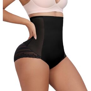 Shapewear Tummy Control Panties High Waist Body Shaper Underwear Stylish Stripe Lace Panty