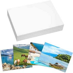 100 Sheets Photo Paper, 3.5 x 5 Inch Glossy Photo Paper, 180 gsm Picture Paper Instant Dry Photo Paper Printer Brochure Paper Glossy for Flyers, Brochure and Calendars