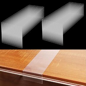 30 Pcs Movable Shelf Label Holders, 9"x3"x1.5" Transparent Shelf Tags Holder, PVC Clear Shelf Markers Shelf Label Display Holder for Library, Classroom, Office and Store in Kuwait