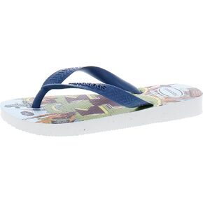 Havaianas Kids Top Minecraft Flip Flops - Kids' Thong Summer Sandals - White/Blue Comfy, 13C/1Y little kid in Kuwait