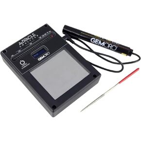 GemOro Auracle Analyzer Gold Tester | Accurate Compact Portable Electronic High Karat Gold & Platinum Tester | Precision Jewelry Tool with Expert Professional Reading & Accuracy