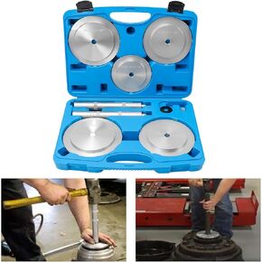 Truck Hub Seal Installer Kit, 5PCS Bearing Race and Seal Driver Set Truck Hub Seal Puller Heavy Duty Bushing Driver Set for Class 7& Class 8 Trucks Trailers and Some Medium Duty Trucks Seal Driver Set