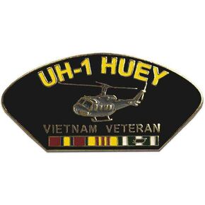 Vietnam Veteran UH-1 Huey Vietnam Service Ribbons Hat/Lapel Pin