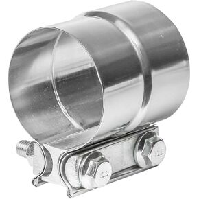 4" Lap Joint Seal Exhaust Clamp, 4 lnch (102mm*104mm) Butt Joint Exhaust Muffler Pipe Band Clamp Sleeve Coupler Fit For Exhaust Pipe Connection Stainless Steel Metallic