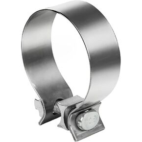 3 Inch Exhaust Pipe Muffler Seal Narrow Band Clamp-Stainless Steel_304 2 Pack