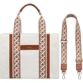 LOVEVOOK Tote Bag for Women, Canvas Black Purses and Boho Aztec Handbags Tote Shoulder Bag Satchel Top Handle for ladies