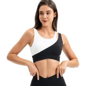Sports Bra for Women with Medium Support Sports Bra with Removable Cups Workout Yoga Bra