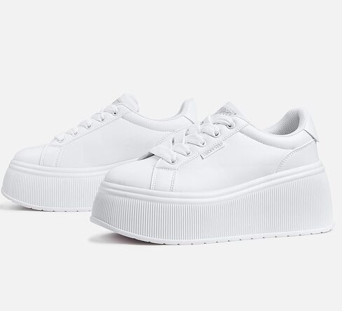 LUCKY STEP Women's Platform Fashion Sneakers Classic Wedge Canvas Casual Low Top Retro Walking Shoes in Kuwait