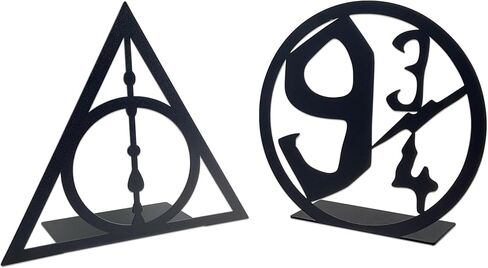 Decorative Bookends for Bookshelf, Black Magic Book Stopper, Unique Gifts for Family Friends Kids, Study Room Home Office Decor in Saudi Arabia