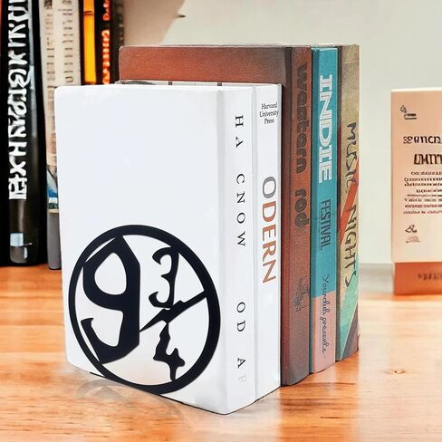Decorative Bookends for Bookshelf, Black Magic Book Stopper, Unique Gifts for Family Friends Kids, Study Room Home Office Decor in Saudi Arabia